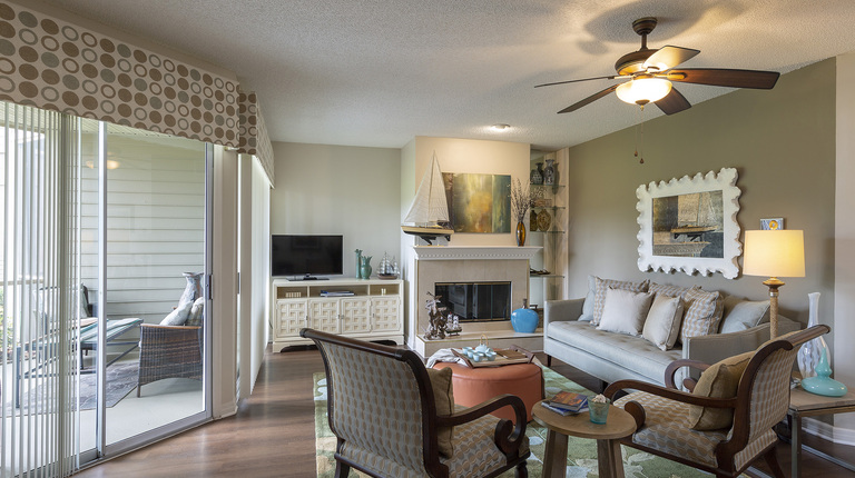 Bright Living Room with Oversized Windows