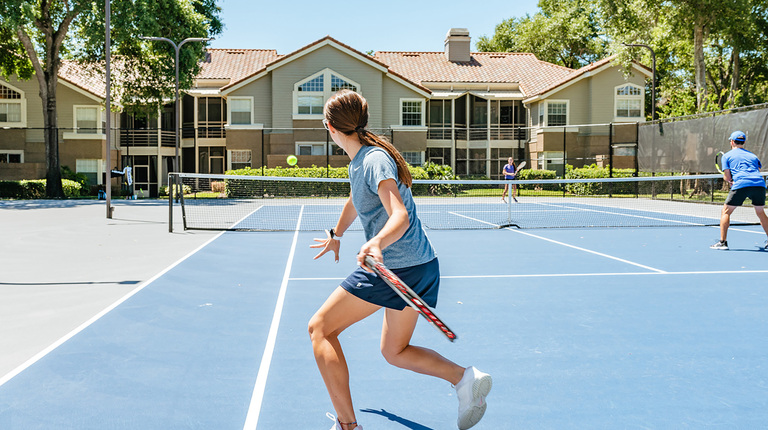 Lighted Tennis Courts 